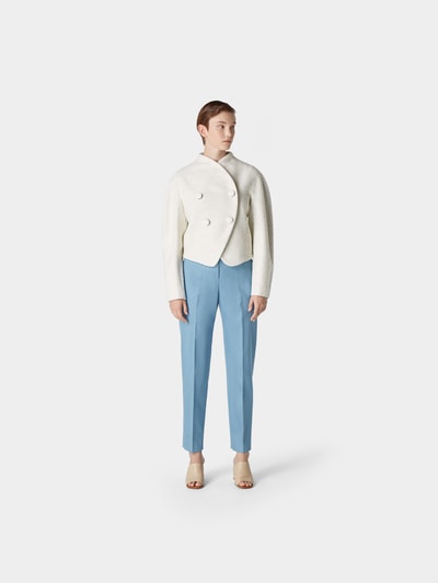 Proenza Schouler Blazer mit Schmuckknöpfen Weiß 1