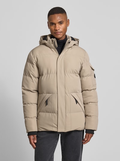 Cars Jeans Kurtka pikowana z kapturem model ‘CAMDEN’ Piaskowy 4
