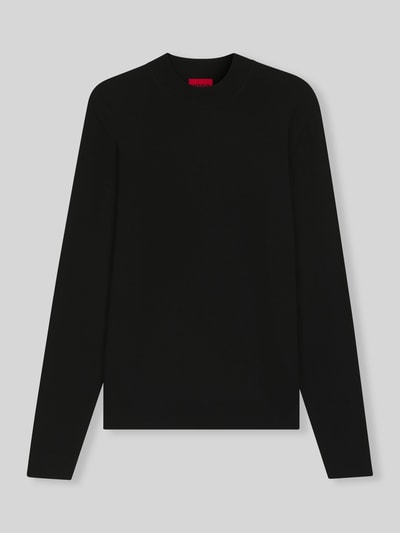 HUGO Regular Fit Pullover aus Viskose-Mix Modell 'San Marc-CV' Black 2