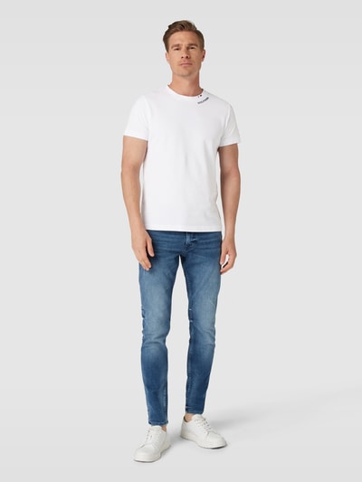 Tommy Hilfiger T-Shirt mit Logo-Stitching Modell 'PIQUE' Weiss 1