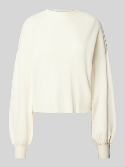 Vero Moda Pullover mit überschnittenen Schultern Modell 'NANCY' Ecru 2