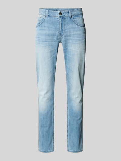 Produktfoto, Regular Fit Jeans im Used-Look Modell 'Nightflight' van PME Legend, katoenmixed met stretch, lichtblauw, bandwijdte 45 cm, binnenbeenlengte 80 cm