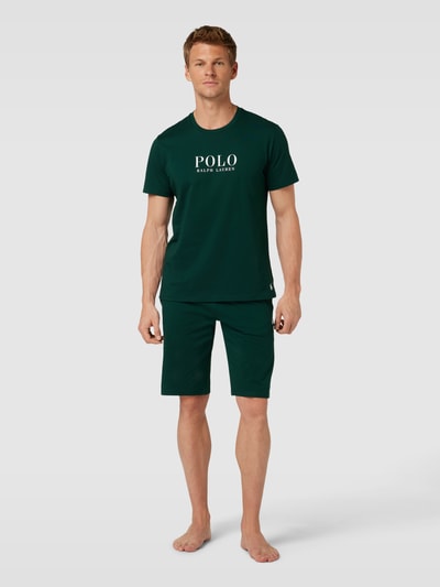 Polo Ralph Lauren Underwear T-Shirt mit Label-Print Modell 'LIQUID' Dunkelgruen 1