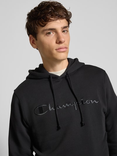 CHAMPION Hoodie met labelstitching Zwart - 3