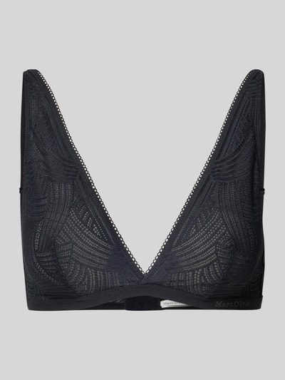 Marc O'Polo Nauwsluitende bralette met geometrisch design van kant Zwart - 1