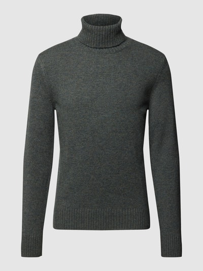 Marc O'Polo Strickpullover mit Rollkragen Modell 'Turtle' Anthrazit 2