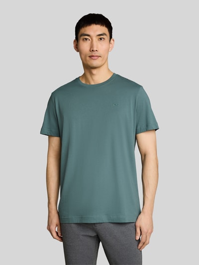 Tom Tailor Regular Fit T-Shirt aus reiner Baumwolle Aqua 4