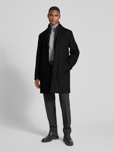 HECHTER PARIS Mantel aus Woll-Mix Black 1