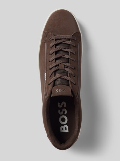 BOSS Sneaker mit Label-Print Mittelbraun 3