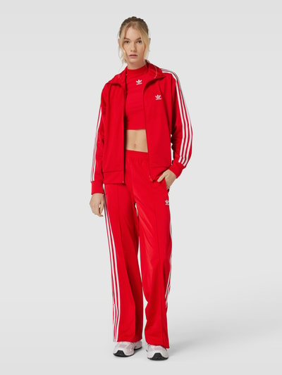 adidas Originals Bluza rozpinana z paskami z logo model ‘FIREBIRD’ Ciemnoczerwony 1