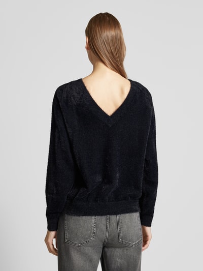 Tom Tailor Denim Regular Fit Strickpullover mit feinem Angora Garn Black 5