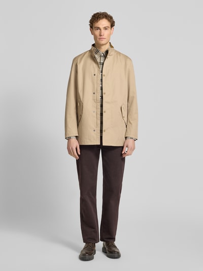 Barbour Kurtka funkcyjna w kroju regular fit z zamkiem błyskawicznym dwustronnym Kamienny 1