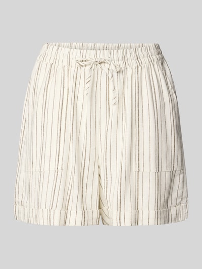 Tom Tailor Denim Relaxed Fit Shorts aus Viskose-Leinen-Mix Offwhite 2