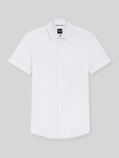 BOSS Slim Fit Businesshemd mit kurzem Arm Modell 'P-HANK-K-SH-262' Weiss 2