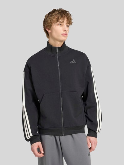adidas Sportswear Regular Fit Sweatjacke aus reiner Baumwolle  Black 4