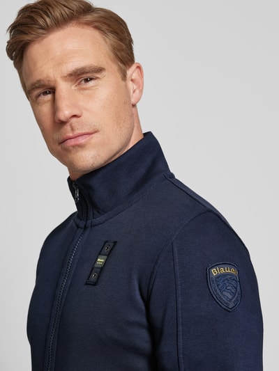 Blauer Usa Sweatjacke mit Reißverschluss Marine 3