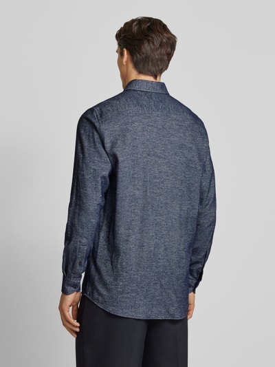 HECHTER PARIS Regular fit vrijetijdsoverhemd met button-downkraag Marineblauw - 5