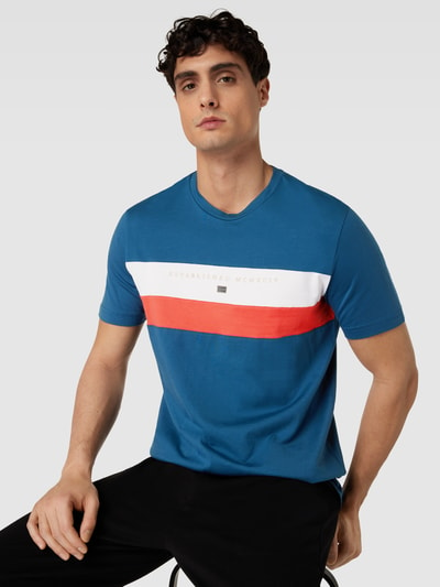 Christian Berg Men T-shirt met contraststrepen Petrol - 3