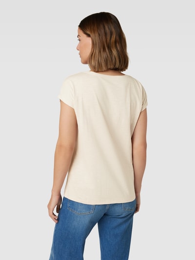 Montego T-shirt met ronde hals Beige - 5