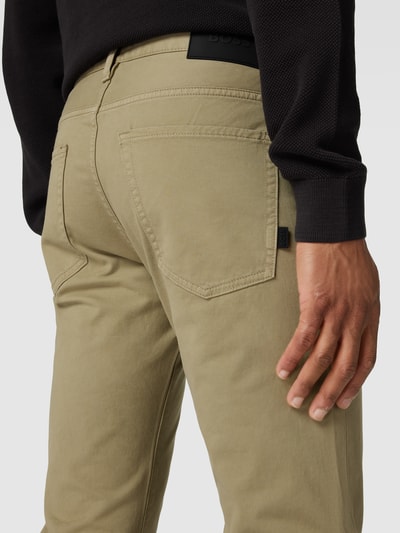 BOSS Spodnie z 5 kieszeniami model ‘Delaware’ Jasnozielony 3