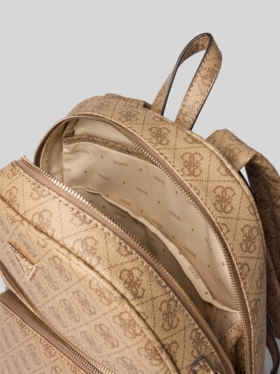 Guess Rucksack mit Label-Applikation Modell 'POWER PLAY' Taupe 5