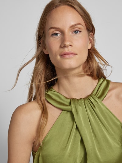 Luisa Cerano Blousetop met knoopdetail Grasgroen - 3