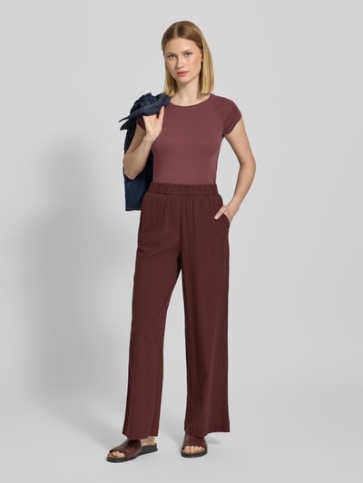 JAKE*S STUDIO WOMAN Stoffhose mit elastischem Bund Rostrot 1