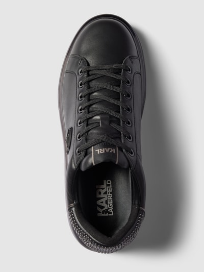 Karl Lagerfeld Ledersneaker mit Logo-Applikation Black 4