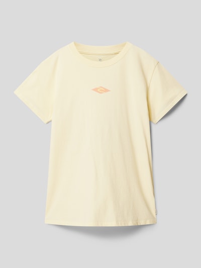 Rip Curl T-shirt met motiefprint op de achterkant Geel - 1