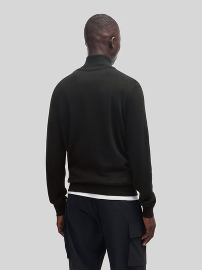 BOSS Orange Regular Fit Troyer aus Baumwoll-Kaschmir-Mix Modell 'KANOBIX_S' Black 5