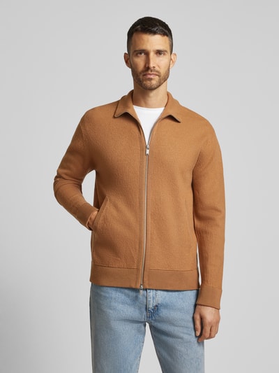 Drykorn Strickjacke mit Reißverschluss Modell 'Janor' Camel 4