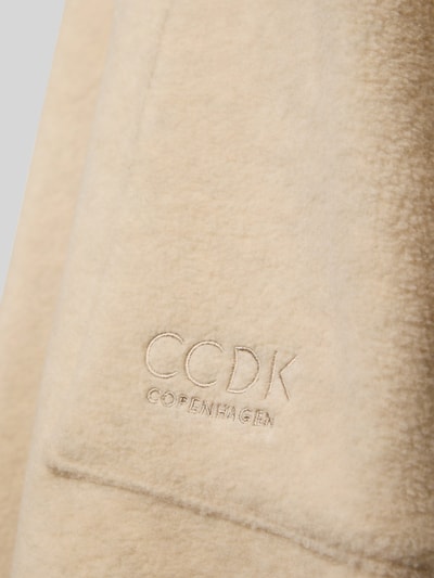 CCDK Copenhagen Szlafrok o kroju relaxed fit z wyhaftowanym logo model ‘Lisbeth’ Beżowy 2