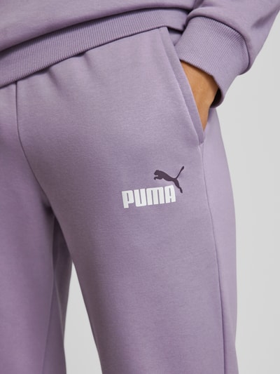 PUMA PERFORMANCE Regular fit sweatpants met labelprint Lavendel - 3