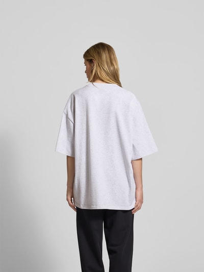 black palms Oversized T-Shirt mit Label-Stitching Mittelgrau 5