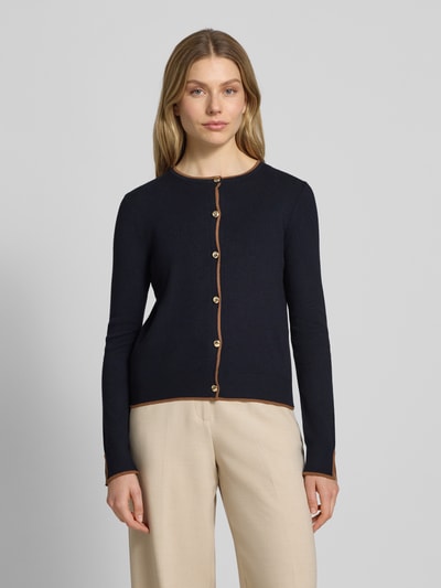 Mango Strickjacke aus Viskose-Mix Modell 'LUCCAPK' Marine 4