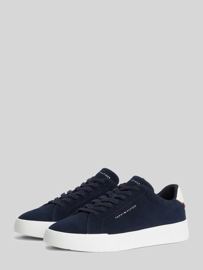 Tommy Hilfiger Sneaker aus echtem Leder mit Label-Schriftzug Marine 1