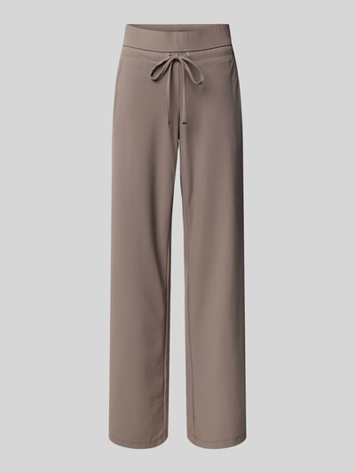 Raffaello Rossi Straight leg sweatpants met elastische band, model 'CANDICE' Taupe - 2