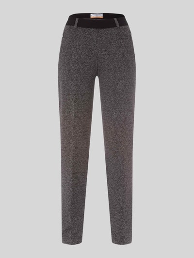 Raphaela By Brax Slim fit broek van materiaalmix met viscose Antraciet - 2