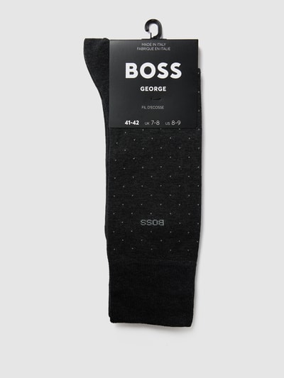 BOSS Sokken met all-over motief, model 'George Dots' Antraciet - 3