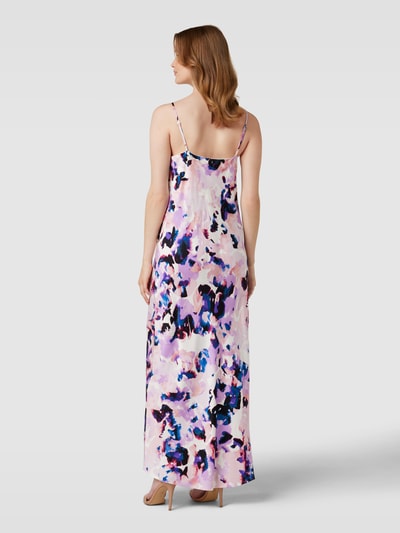 Selected Femme Maxi-jurk met all-over motief, model 'THEA' Felroze gemêleerd - 5