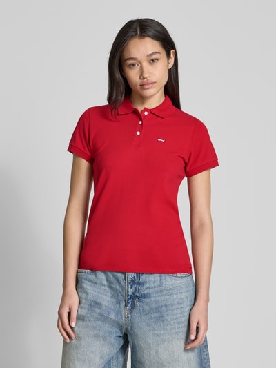 Levi's® 300 Koszulka polo z wyhaftowanym logo Wiśniowy 4