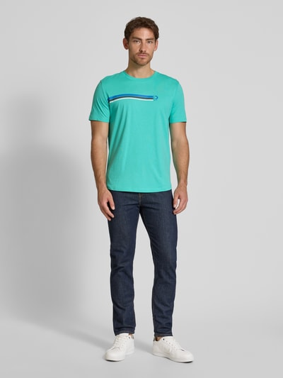 Tom Tailor Denim Regular Fit T-Shirt aus reiner Baumwolle Gruen 1