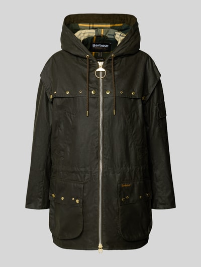 Barbour Regular Fit Funktionsjacke aus reiner Baumwolle (gewachst) Oliv 2
