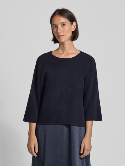 ROBE LÉGÈRE Regular Fit Strickpullover mit Woll-Anteil Marine 4