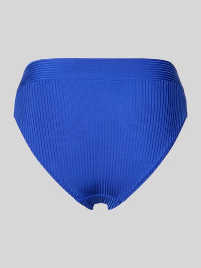 Produktfoto, Slim Fit Bikini-Hose mit Strukturmuster Modell 'Emly' von Marie Jo für Damen aus Elastischer-Material-Mix, kräftiges Blau, klare Linien