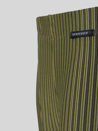 Produktfoto, Trunks mit elastischem Bund und Label-Detail von Schiesser im Allover-Look, Material-Mix mit Stretch-Anteil, feine Streifenstruktur