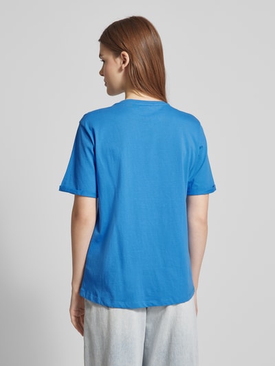 MSCH Copenhagen T-shirt in effen design, model 'Terina' Koningsblauw - 5