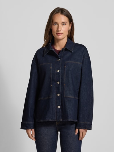 OPUS PANTS Regular Fit Jeansjacke Umlegekragen Modell 'Jokina' Dunkelblau 4