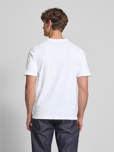 Jack & Jones T-Shirt mit Brusttasche Modell 'JAKE' Weiss 5