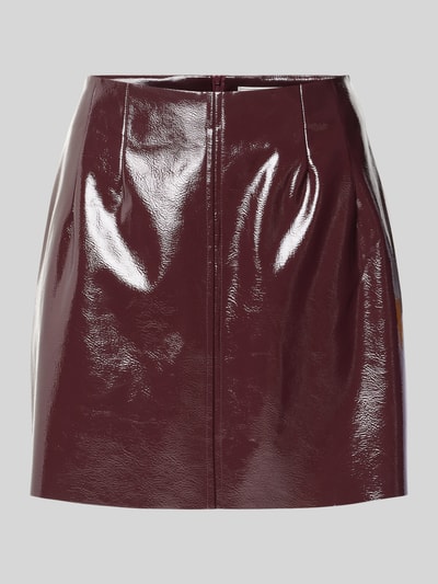 Neo Noir Minirock mit Bundfalten Modell 'Hemie' Bordeaux 2